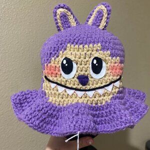 Purple Labubu Bucket Hat